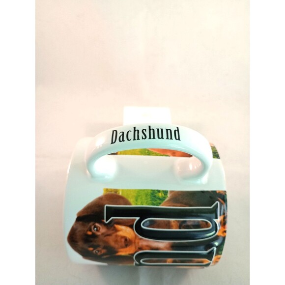 America Ware Dachshund Dog Coffee Mug 2007 Large 16 oz 4" Tall - Picture 4 of 6